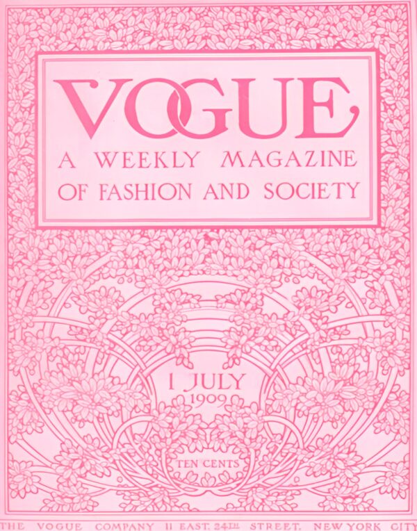 Vogue Luxury Fashion Poster PRINTABLE, Vintage Magazine Art Cover, Vogue Poster, Luxury Fashion Wall Art, Retro Magazine Posters, Pink