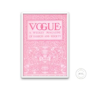 Vogue Luxury Fashion Poster PRINTABLE, Vintage Magazine Art Cover, Vogue Poster, Luxury Fashion Wall Art, Retro Magazine Posters, Pink | Posters, Prints, & Visual Artwork | art for bedroom, art ideas for bedroom walls, art printables, bathroom wall art printables, bedroom art, bedroom pictures, bedroom wall art, bedroom wall art ideas, bedroom wall painting, buy digital art prints online, buy digital prints online, canvas wall art for living room, couture fashion wall art, designer fashion wall art, digital