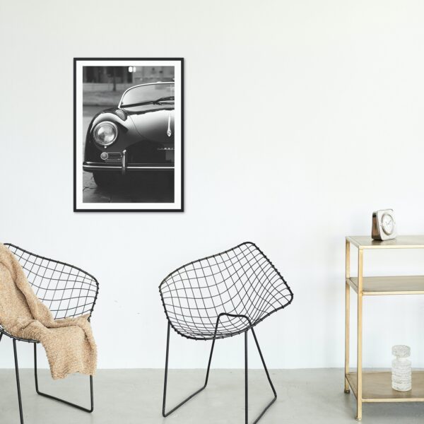 Black & white Luxury Vintage Car Print INSTANT DOWNLOAD, Classic Car Poster, Car Photography, Retro Wall Decor, Old Car Picture, Glamour Art