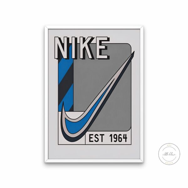 Vintage 1964 Retro Poster Blue & Gray DIGITAL DOWNLOAD, Hypebeast Printable Wall Art, Trendy Poster, Aesthetic sneaker poster, just do it | Posters, Prints, & Visual Artwork | art for bedroom, art ideas for bedroom walls, art printables, bathroom sports decor, bathroom wall art printables, bedroom art, bedroom pictures, bedroom wall art, bedroom wall art ideas, bedroom wall painting, brand logo, buy digital art prints online, buy digital prints online, canvas wall art for living room, cool hypebeast wall ar